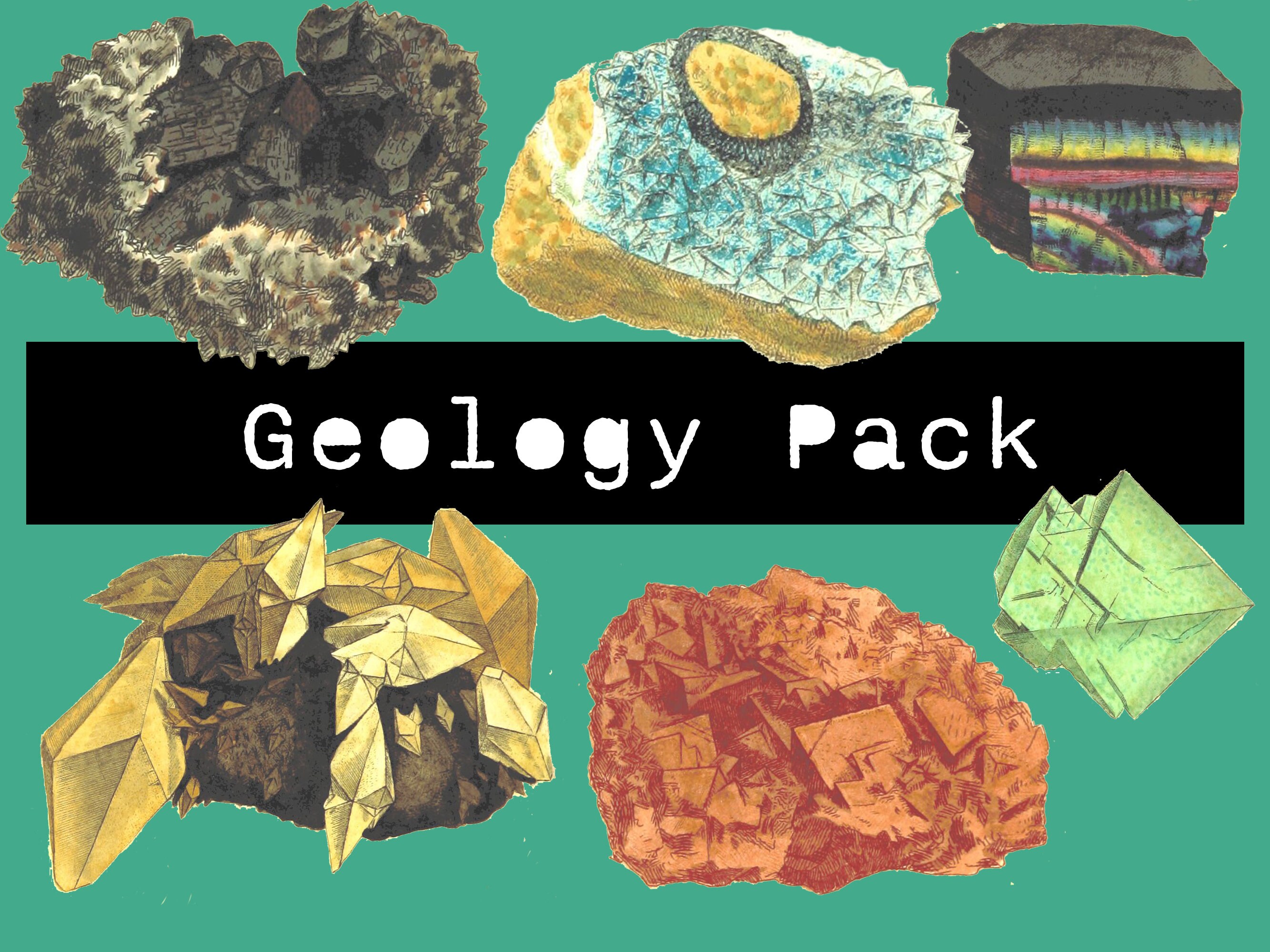 Colorido collage de fotos digitales Diseño de rocas y minerales | Camiseta  para niños