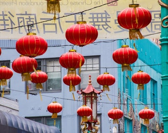 Lanterns, Chinatown - San Francisco, California | Photography, Canvas Print, Glossy Print, Wall Decor, Wall Art