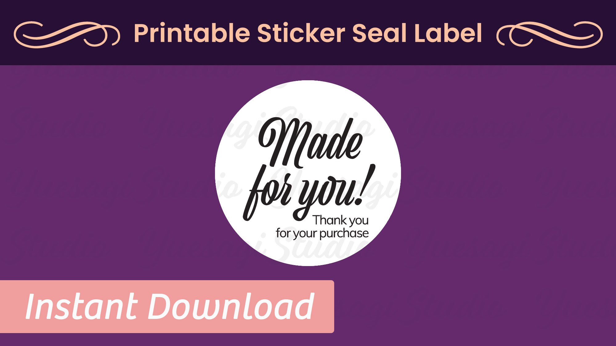 Digital Download Printable Sticker Seal Label Etsy