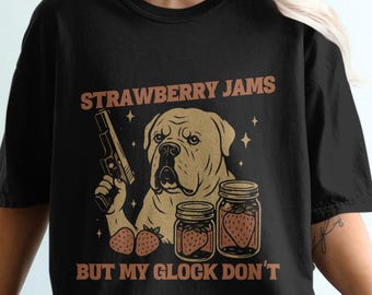 Mastiff PNG SVG, Strawberry Jams But My Don't Meme Digital Download, Funny Bullmastiff Clipart Sublimation