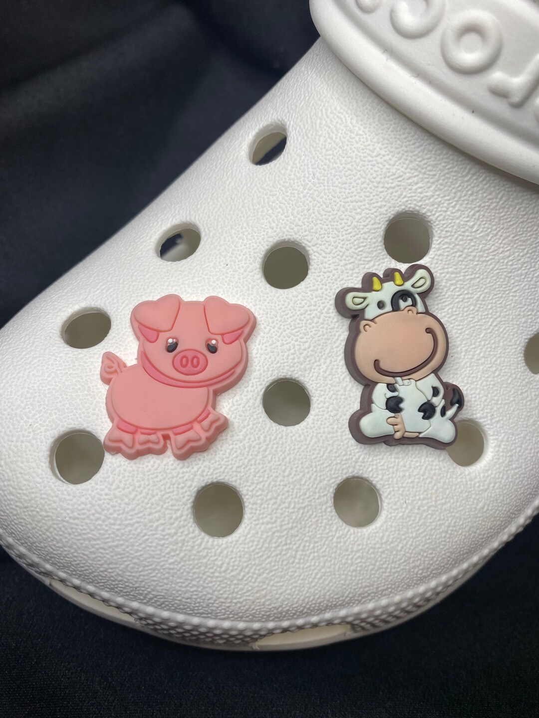 Cow & Pig Croc Charms Jibbitz Etsy