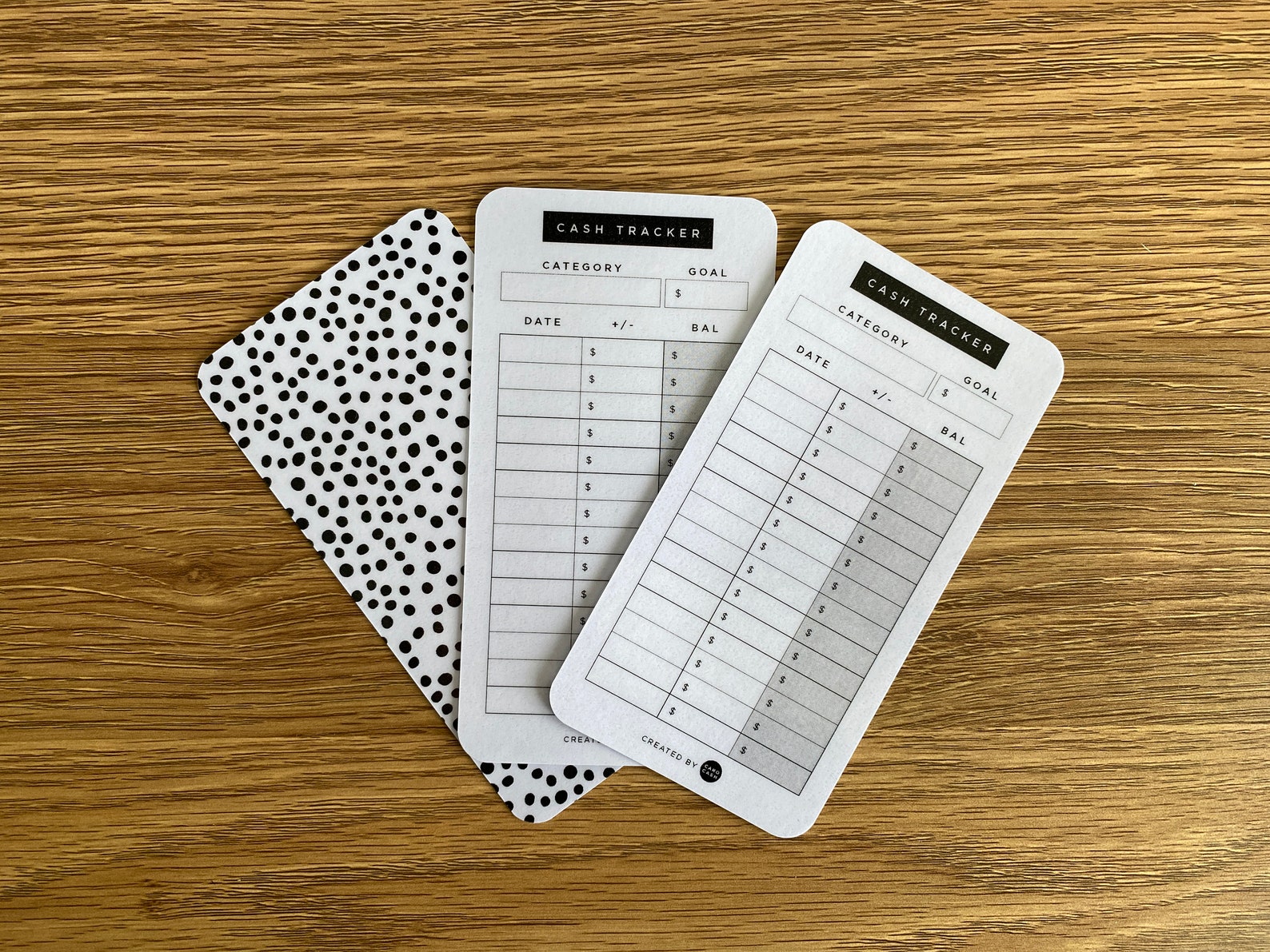 Cash Trackers Spots on Reverse Laminated Cash Budgeting | Etsy Australia