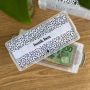 Bank Box Money Storage | Cash Envelope System | Cash Budgeting | Sinking Funds | Cash Envelopes | Dave Ramsey | Minimal