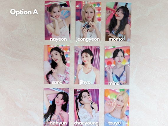 TWICE - TWICE ONCE DAY クリアカード全種 TWICE Photocards - ONCE Day - Etsy