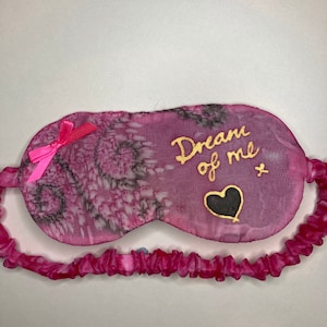 Pure Silk eye mask, blindfold blackout sleep / travel mask. Kind to skin. Gift wrapped for girlfriend fiancée wife valentines birthday