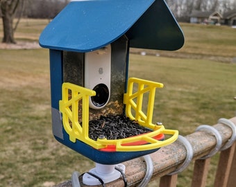 Landing Perch and Side Fence (V2) for Bird Buddy