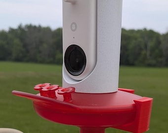 Soporte plano para comedero de colibríes