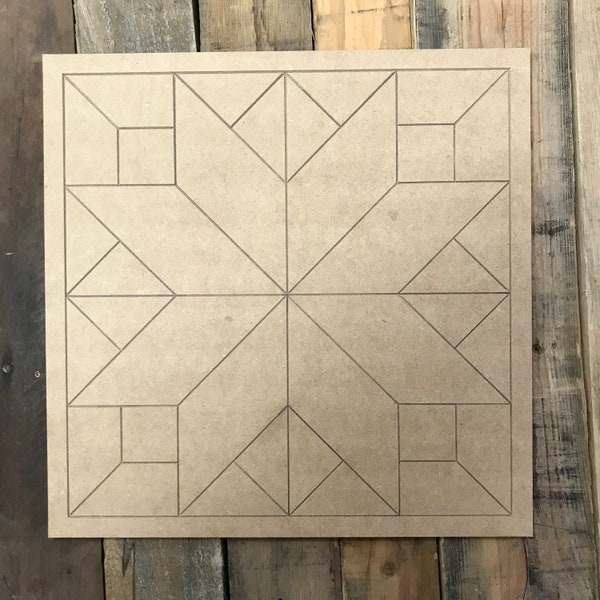 Wood Barn Quilt: Boho Style Paint by Line DIY Craft