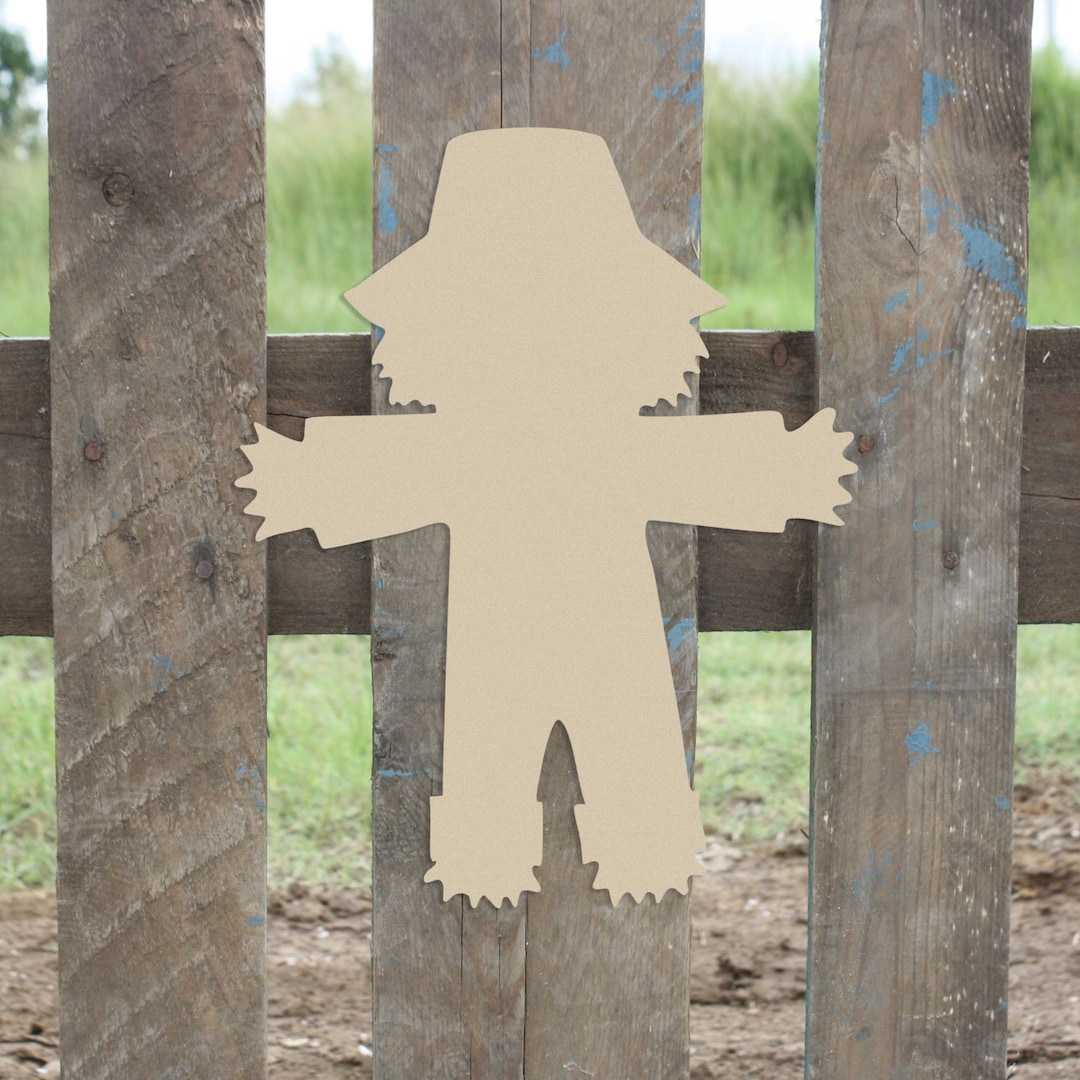 Scarecrow Unfinished Wooden Cutout. Buy Scarecrow Fall Décor Shapes Now