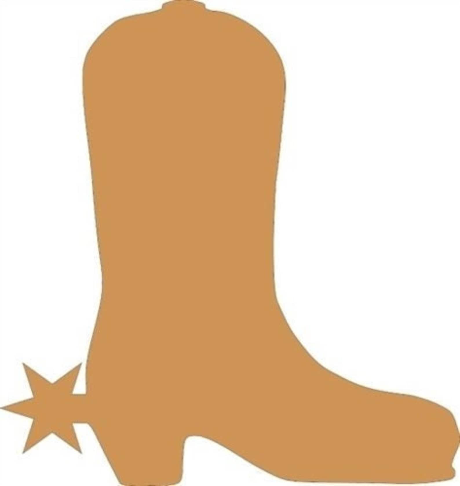 Cowboy Boot, Cowboy Boot Door Hanger, Unfinished Boot Craft Shape, DIY ...