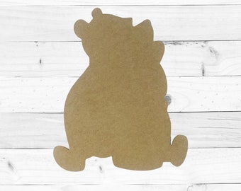 Bear Cub, MDF Unfinished Wooden Craft BAC