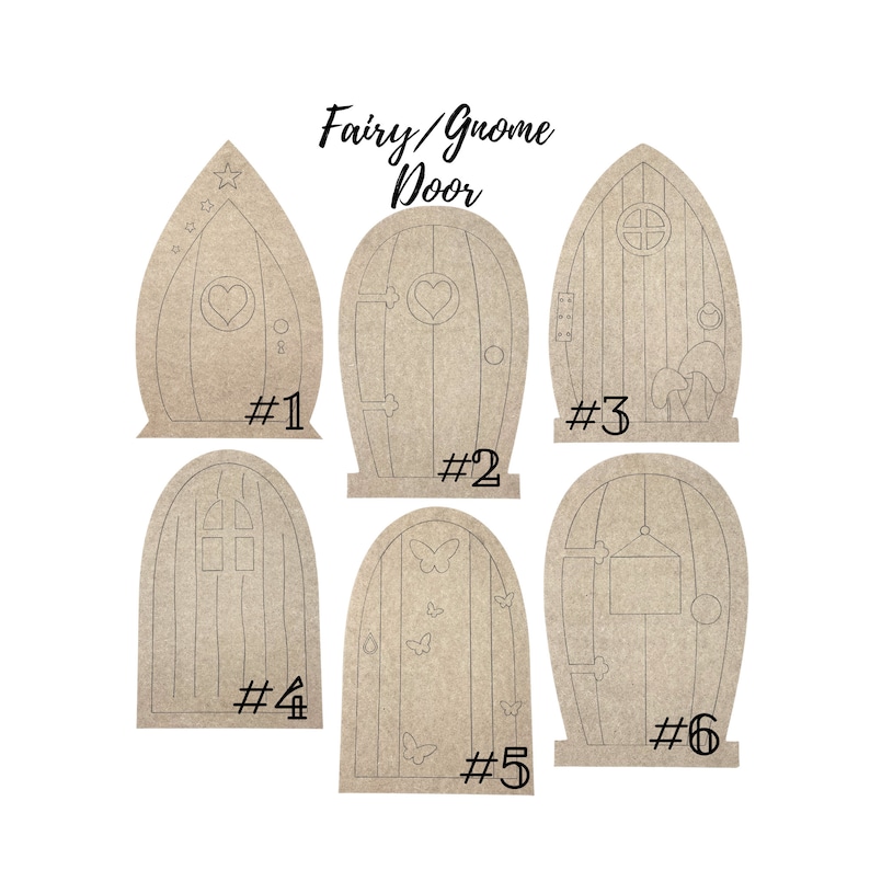 Forest Fairy Doors, Gnome Doors, Wood Fairy Door Cutout, Tree Decorations, Fall Decor, Kids Crafts, Wooden Door Hanger, Paint Party 