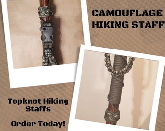 Camouflage Hiking Staff / Walking Stick