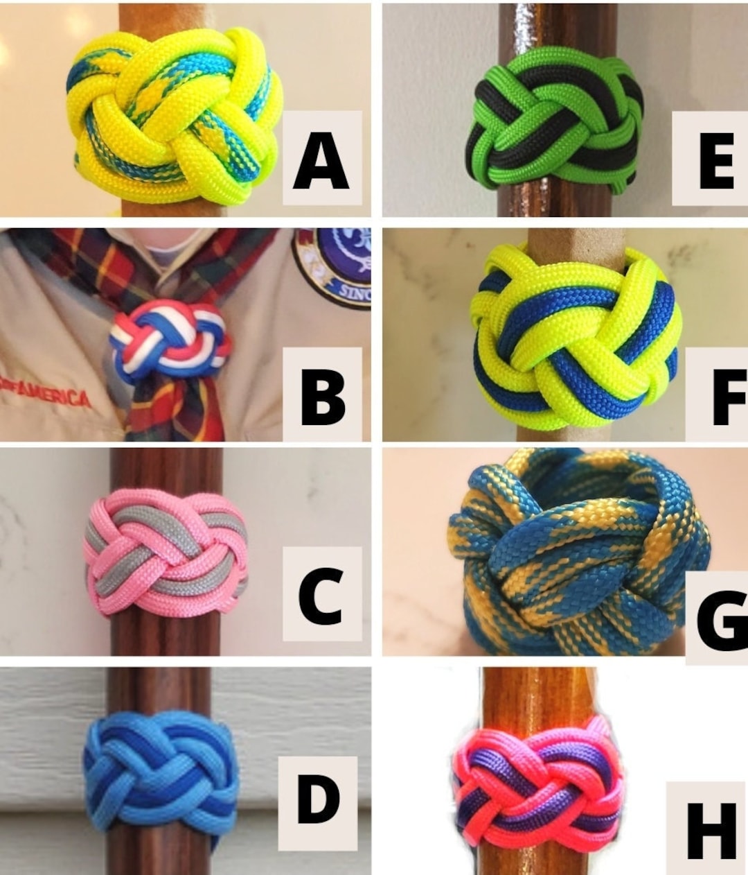 Scout Neckerchief Slides / Woggle Knots Etsy