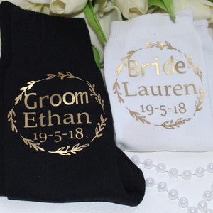 Weeding Socks, Groom Gifts, Bride Weeding Socks Dress Up Socks, Groomsmen Super Socks, Gold Silver  Super Socks, Personalized Black Blue&#39;