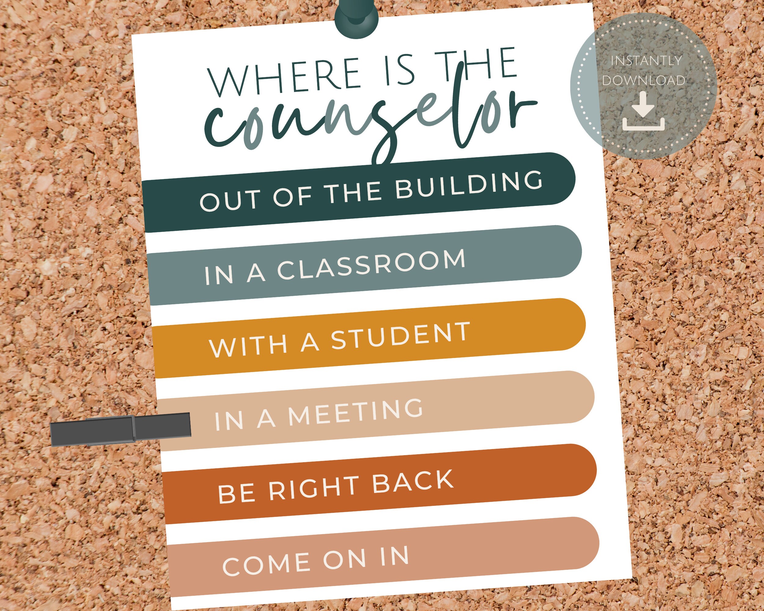 School Counselor Door Sign Where is the Counselor Etsy