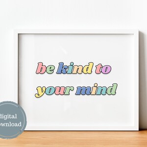 Be Kind Digitale Print | Klaslokaal Poster | Klaslokaal Decor | Citaat