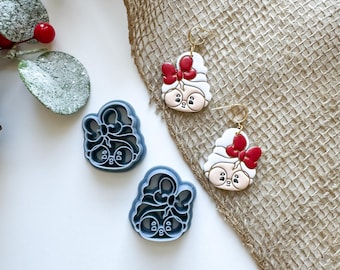 Mrs. Claus Polymer Clay Cutter: Christmas Earring Making