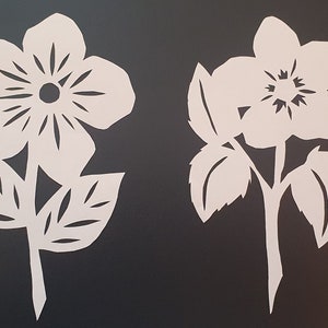 Flowers - Hand Cut, Paper Cut Picture