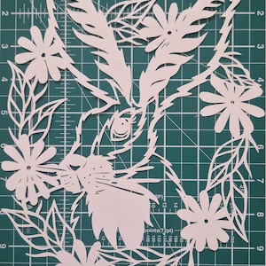 Hare - Hand Cut paper decoration