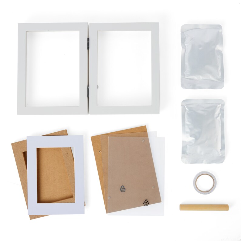 Baby Hand and Foot Clay Print Photo Frame Keepsake Kit Gift Etsy UK