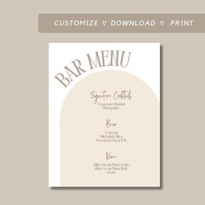 Wedding Bar Sign Template Bar Cocktail Menu Martini Menu Custom Bar Wedding Bar Sign Template Bar Cocktail Menu Martini Menu Custom Bar