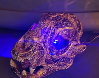 Deluxe Celtic 3D Printed Lion's Skull + Lamp