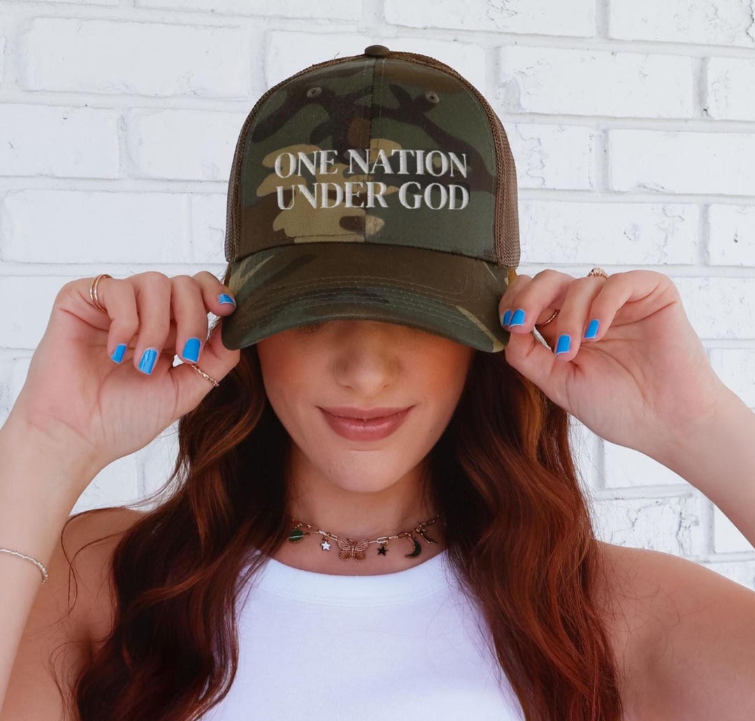 IVORY/CAMO HAT - JESUS KNOWS I'M TRYING main image 1