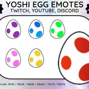 Yoshi Egg Twitch Sub Badges – Yukia Sho Studios