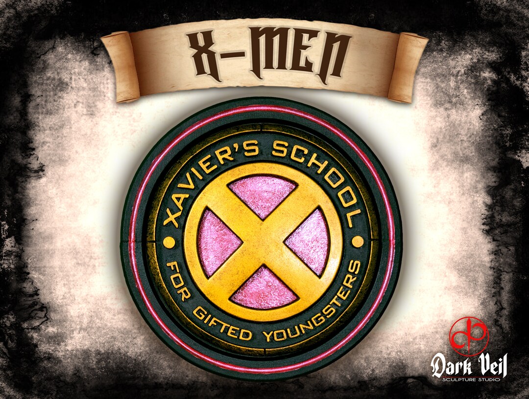 Xmen Logo Wall Art 3D Sculpture Hanging Ornament Home Decor Etsy