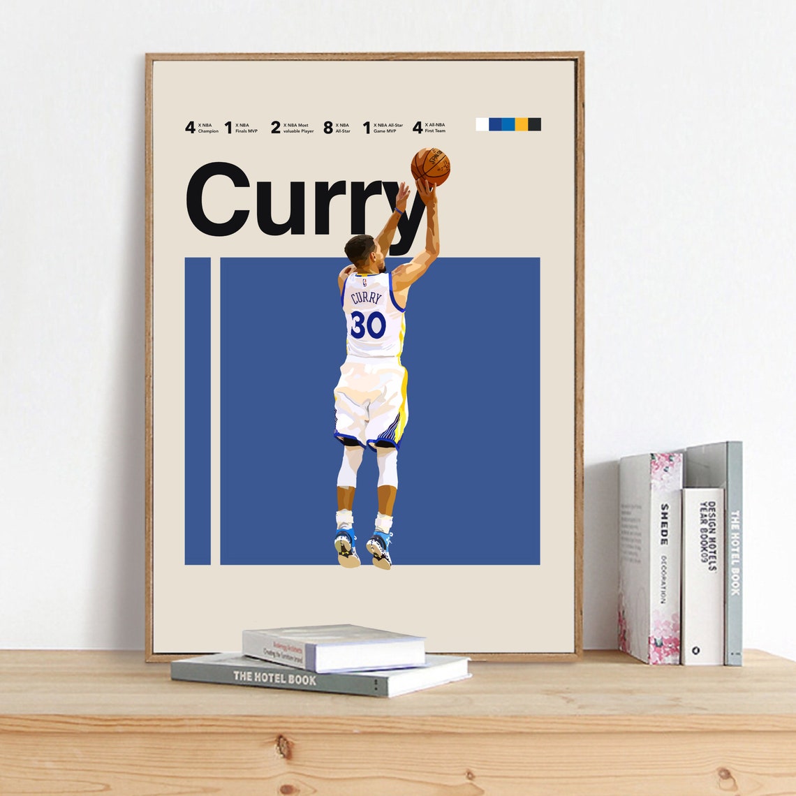 Steph Curry Poster Golden State Warriors Art Print 11x14 Etsy