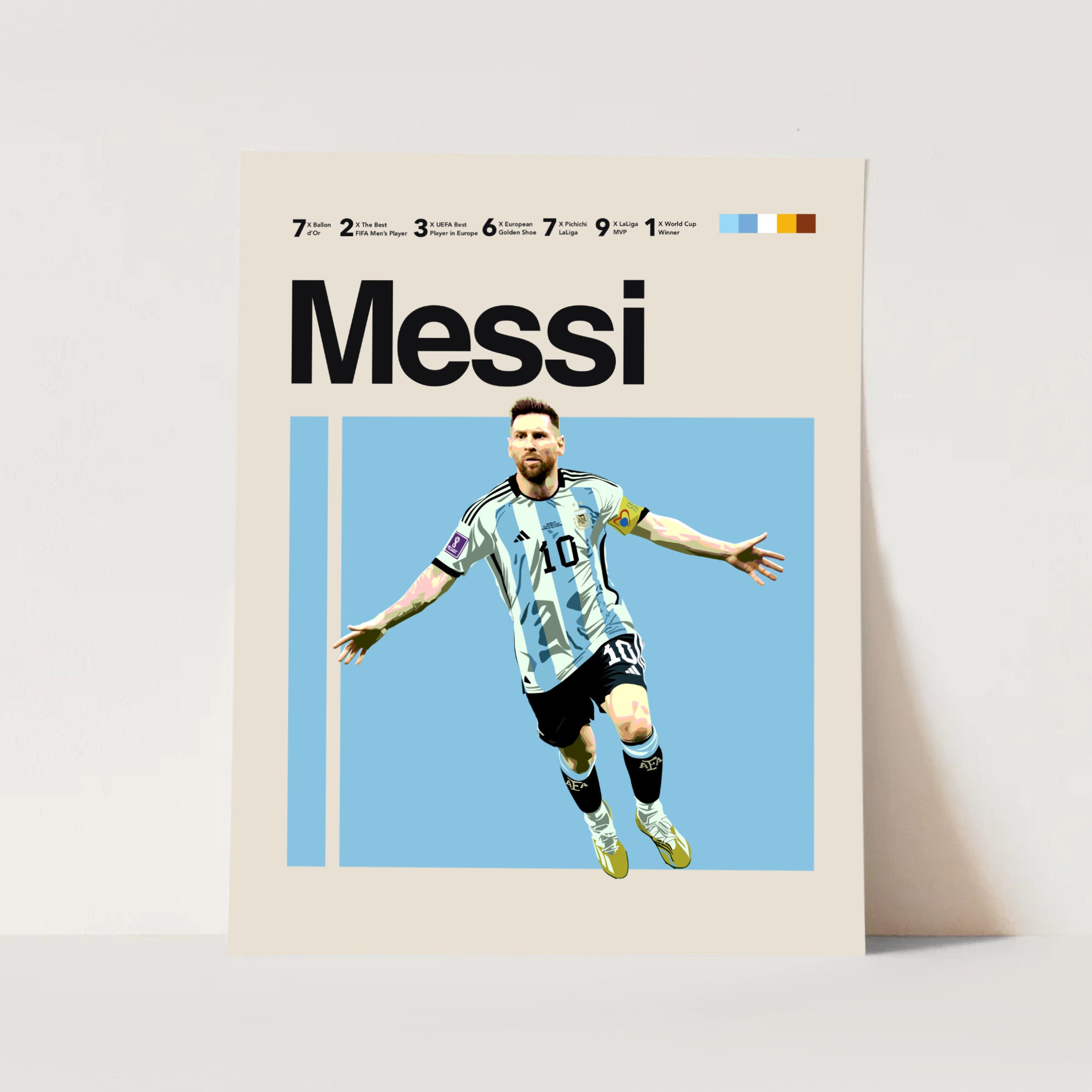 Discover Messi Ronaldo Mbapp Neymar Poster, World Cup Art, soccer poster Minimalist,Office Wall Art, Bedroom art