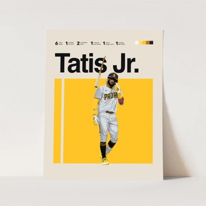 Fernando Tatis jr Padres art, San Diego Padres Fans 11x14 Minimalist, Helvetica Mid Century Modern, MLB Poster, Office Poster, Bedroom art