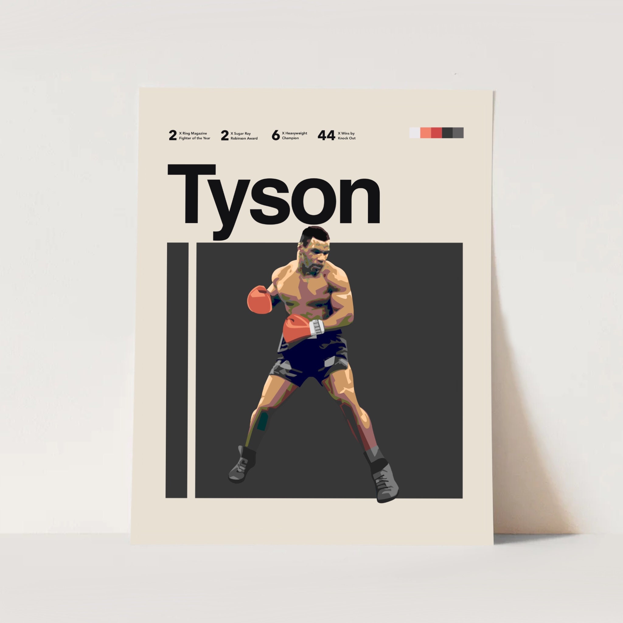 Mike Tyson Inspired Poster Boxing Poster Tyson Print 11x14 Etsy Canada