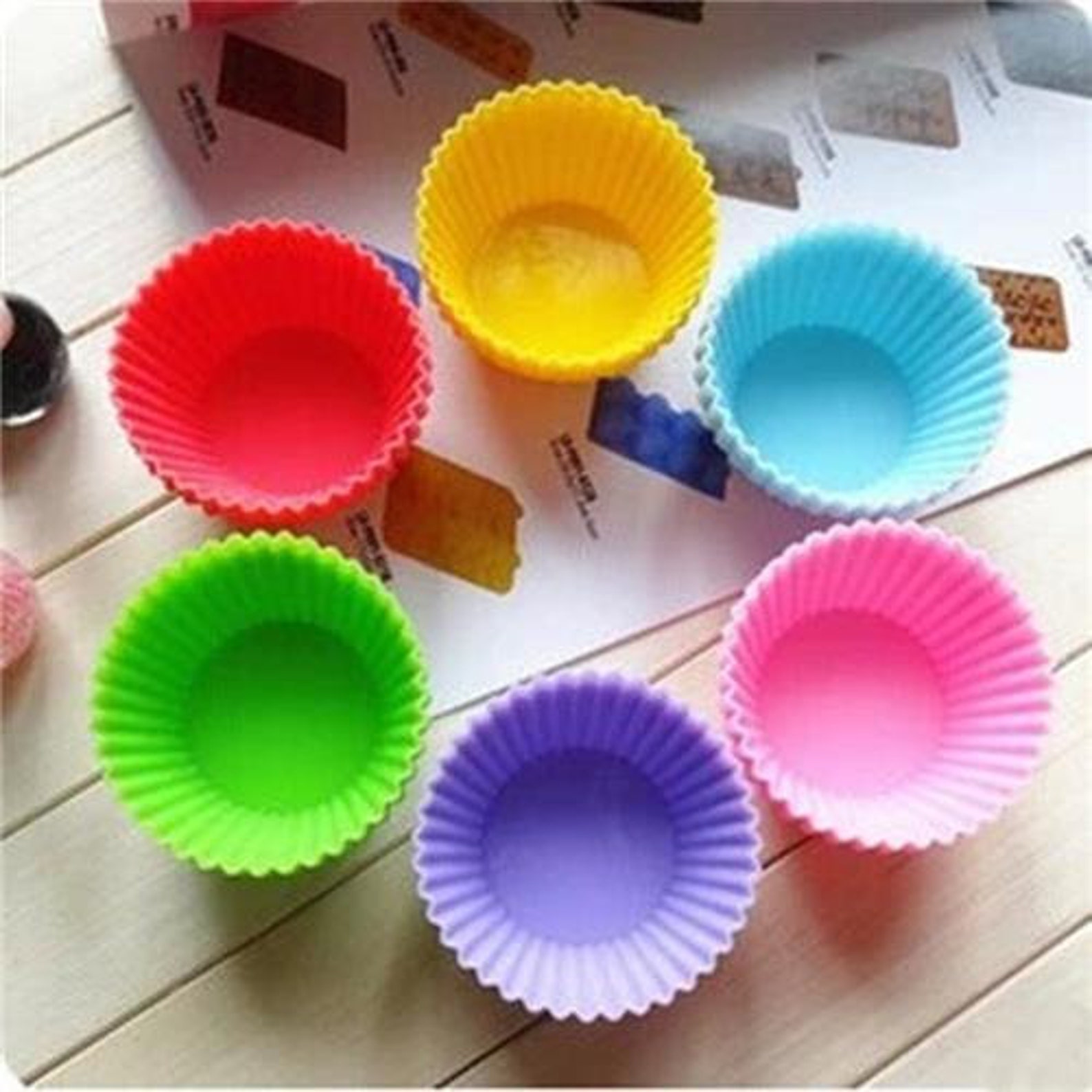 Silicone Cupcake Cases Set of 12 Cupcake Cases Reusable Etsy UK