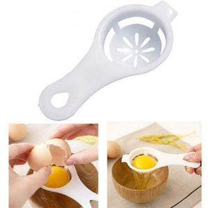 Egg Separator Gadget Egg Yolk White Separator Holder Sieve Funny