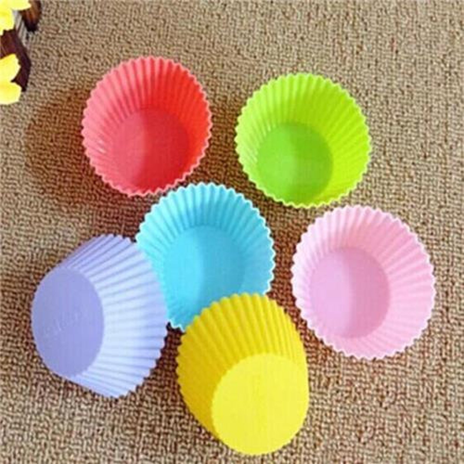 Silicone Cupcake Cases Set of 12 Cupcake Cases Reusable Etsy UK