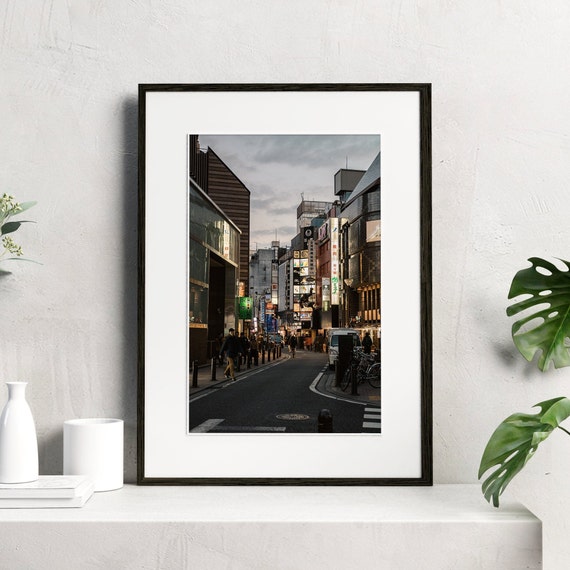 Shinjuku Tokyo Street Printable Wall Decor, Night Photography, Instant Downloadable Prints, Japan City Prints for Home Interiors