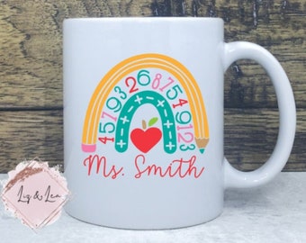 Math Teacher Mug, Teacher Gift, Coffee Mug Gift, Teacher Gift, Christmas for Teacher, Algebra Teacher, Gift for Math Teacher, Personalized
