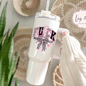 F That Respectfully | Funny 40oz Tumbler | Sarcastic, Rude Humor | Insulated Stanley-Similar Cup w Custom Design, Fck That | Dark Humor Gift
