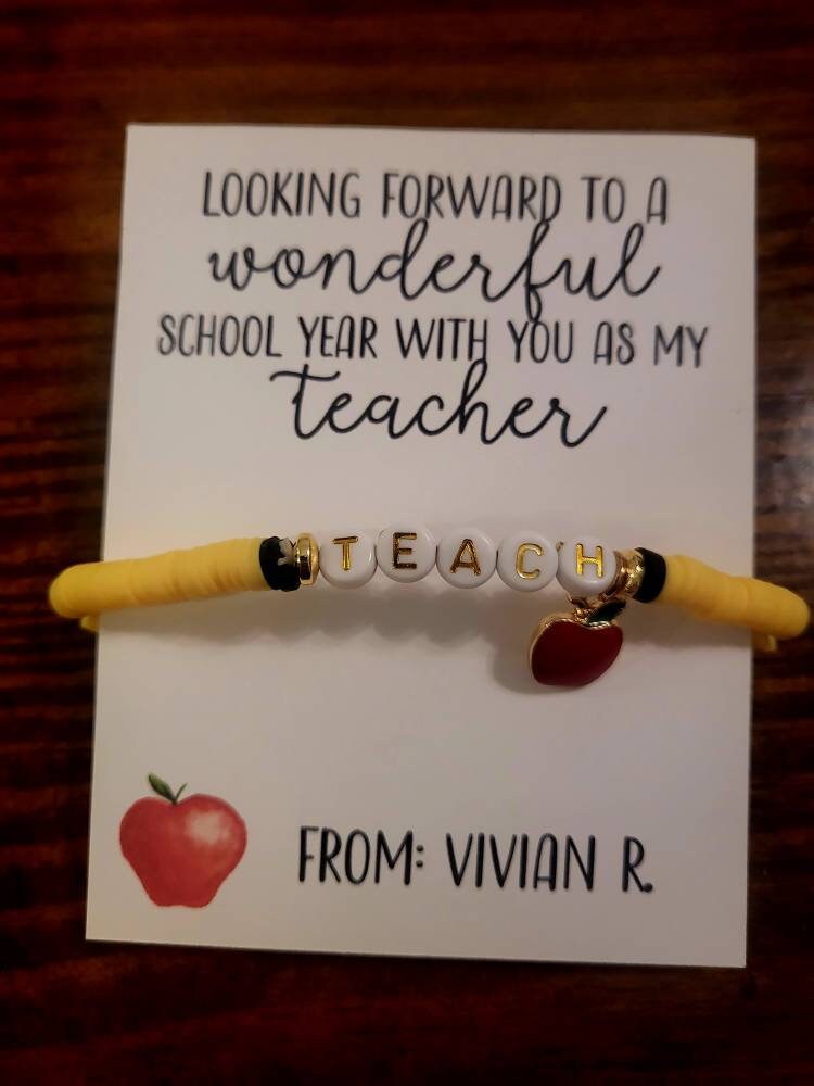 Teacher Gift First Day of School Personalized Teacher Gift Etsy