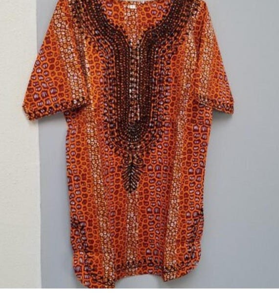African clothing for men-Dashiki S-7X Denim
