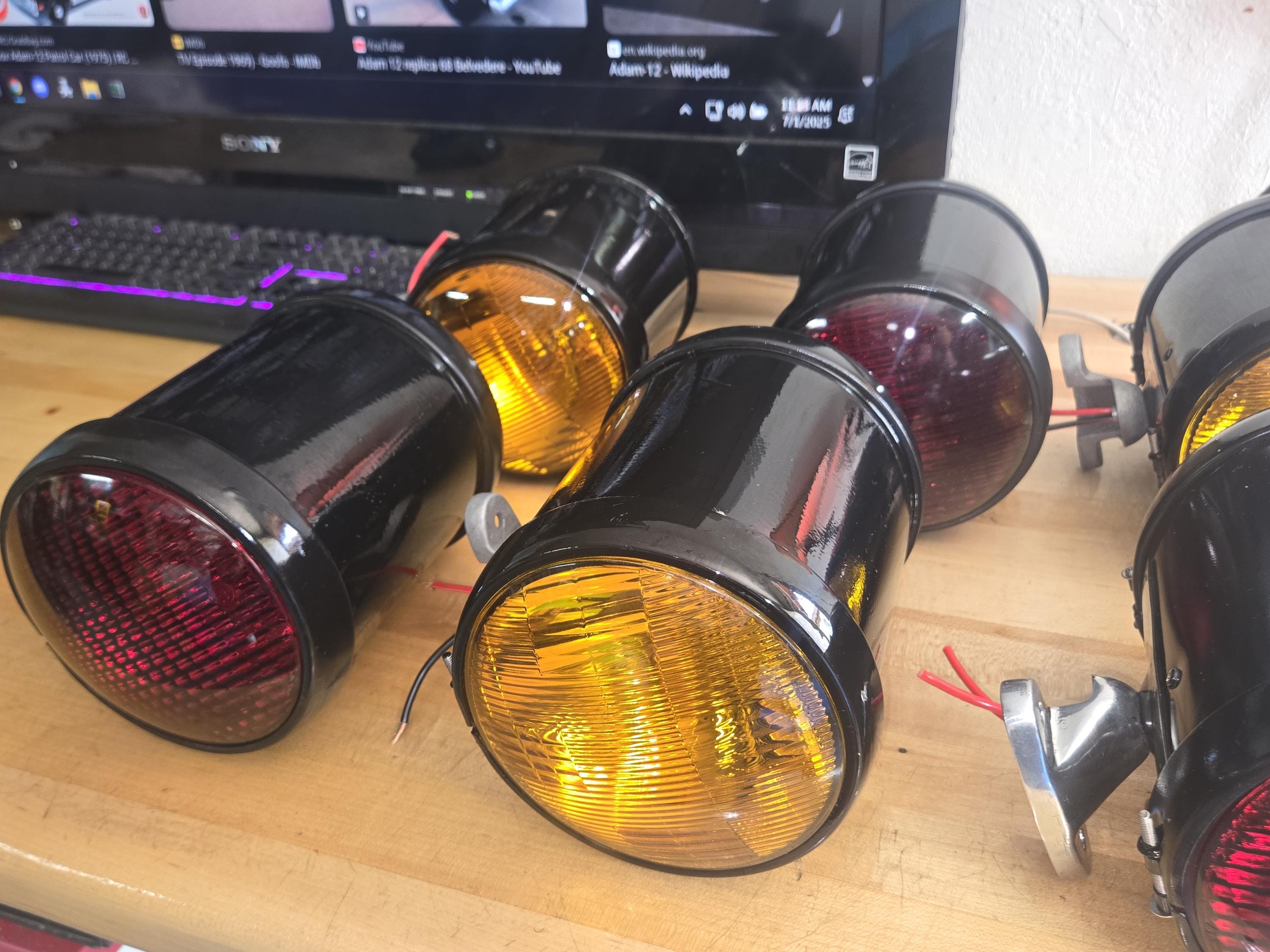 Trio 2 LAPD ADAM 12 Can Lights Reproductions - Etsy