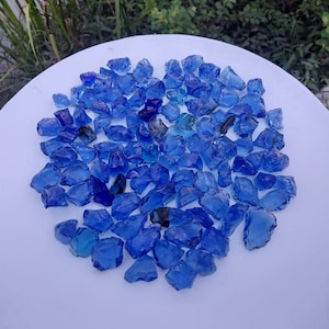 106 pcs 1072 gr (5-14 gr) of rough Andara Crystal Blue Sea Monatomic for Pendant