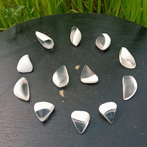 12 pcs Andara Crystal Clear Diamond Milky Polished for Pendant