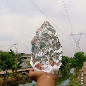 2040 gr of rough Andara Crystal Clear Diamond Milky Monatomic for Meditation