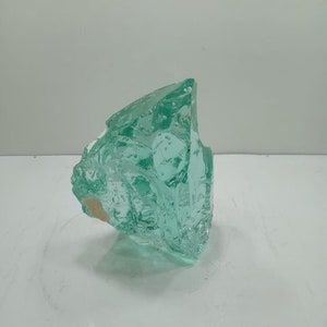 1876 gr of rough natural andara crystal monatomic turquoise green with bubble inside