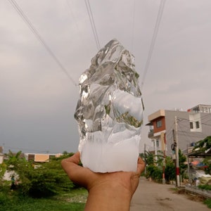 2850 gr of rough Andara Crystal Clear Diamond Milky Monatomic for Meditation