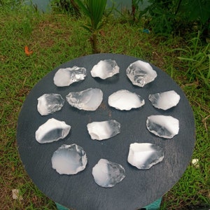 13 pcs 1044 gr(45-114 gr) of rough Andara Crystal Clear Diamond Milky Monatomic