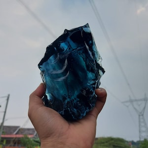 1186 gr of rough Andara Crystal Rainbow Monatomic
